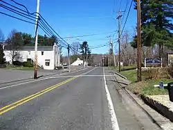 Center of Clarksburg along Stage Coach Road