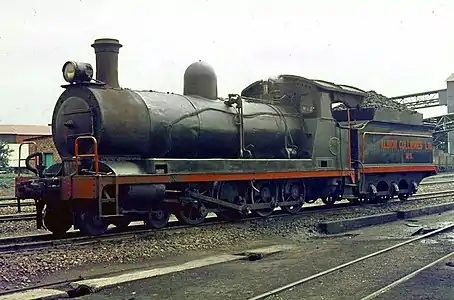 No. 1337 in service at Albion Colliery as no. 1, 6 November 1974