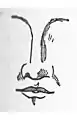 Rhinoplasty: Nasal Class III. The African nose. (Nasology Eden Warwick, 1848)