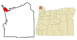 Location in Oregon