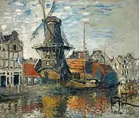 Claude Monet - Le Moulin de l'Onbekende Gracht, Amsterdam, 1871