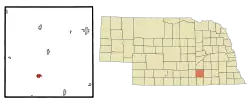 Location of Fairfield, Nebraska