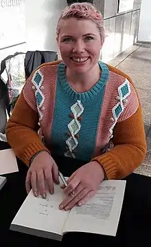 Ford at a book signing in Christchurch, New Zealand, September 2017