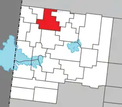 Location within Abitibi-Ouest RCM