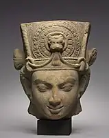 Head of Vishnu from Vidisha near Udayagiri, Central India, 4th century