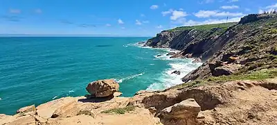 Cliffs below the Cape St. Blaize Lighthouse