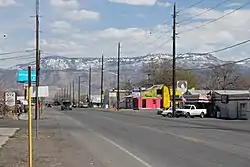 F Road (U.S. Route 6) in Clifton looking toward Grand Mesa