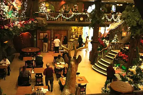 Interior of Clifton's Cafeteria