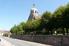 The church in Urçay