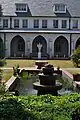 Statue of Jesus in the Cloister garden