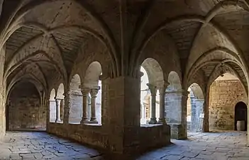 Cloister of Saint-Michel de Grandmont Priory (Languedoc-Roussillon, France)