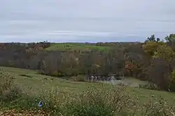 Countryside along Clover Ridge Road