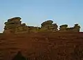 The Coach and Horse or Wheel Stones, approximately 25 feet (7.6 m) high