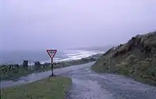 Coast road south of Fanore on a winter day