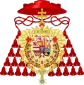 Arms of the Infante Luis of Spain, as Cardinal and Archbishop of Toledo