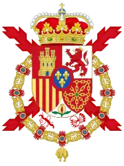 Coat of arms of the Prince of Spain (1969–1975)