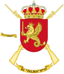 Coat of Arms of the 47th Infantry Regiment "Palma"(RI-47)