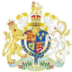 Coat of arms used from 1760 to 1801 as King of Great Britain