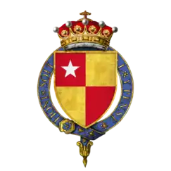 Coat of arms of Sir Richard de Vere, 11th Earl of Oxford, KG