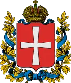 The coat of arms of the Volhynian Governorate in the Russian Empire