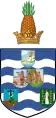 Coat of arms of the British Leeward Islands from 1940 to 1956, after Dominica was transferred to the British Windward Islands.