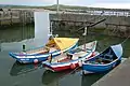 Cobles in the harbour