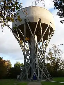 Cockfosters Water Tower, north London (Hertfordshire), 1968.