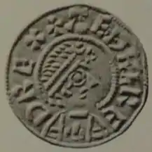 Coin of Æthelred I, King of Wessex obverse