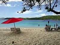 Umbrellas at Coki Beach.