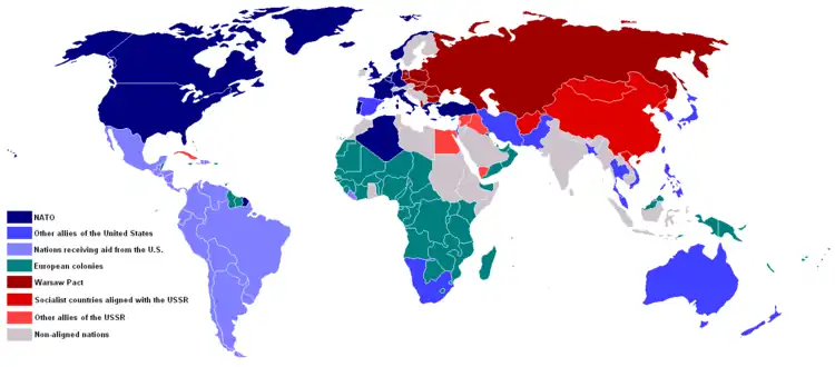 Image 12The world map of military alliances during the Cold War in 1959 (from 1950s)