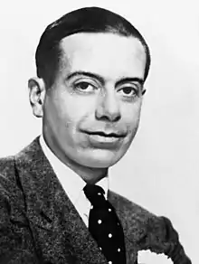 A black-and-white portrait of Cole Porter