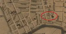 Coles Street in Providence in 1849