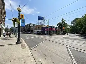 Street view of Little Italy from Grace St and College Street