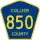 County Road 850 marker