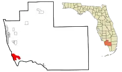 Location in Collier County and the state of Florida