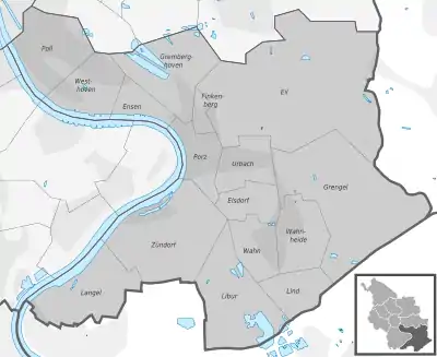 District map of Porz