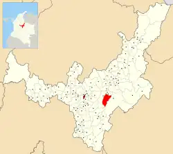 Location of the municipality and town of Tota in the Boyacá Department of Colombia