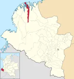 Location of the municipality and town of La Tola in the Nariño Department of Colombia.