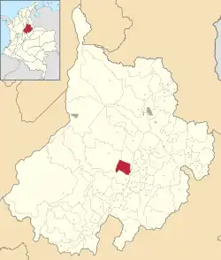 Location of the municipality and town of Hato, Santander in the Santander  Department of Colombia.