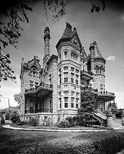 Bishop's palace in 1886 in Galveston