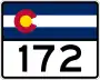 State Highway 172 marker