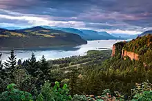 Image 9The Columbia Gorge marks where the Columbia River splits the Cascade Range between the states of Washington and Oregon. (from Cascade Range)