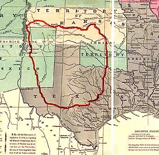 Image 30Comanchería, territory controlled by the Comaches, prior to 1850 (from History of Mexico)