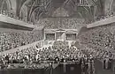 The trial of Warren Hastings in the Court of Westminster Hall, 1789.