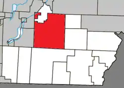 Location within Coaticook RCM