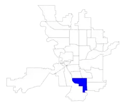 Location within the city of Spokane