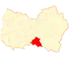 Map of Chimbarongo commune in the O'Higgins Region