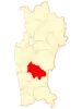 Location of Combarbala commune in Coquimbo Region