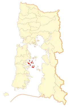 Location of Quinchao in the Los Lagos Region