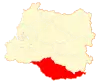 Location of the Río Bueno commune in Los Ríos Region